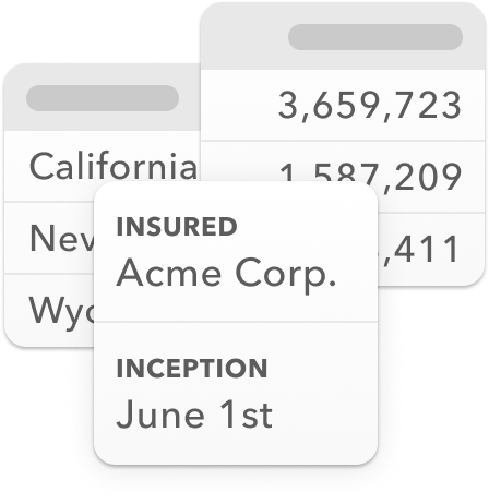 A group of small cards containing snippets of info illustrate Marmalade's data capabilities